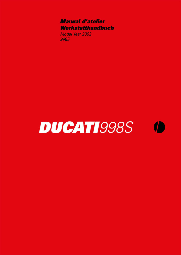 Ducati 998S MY2002 Werkstatthandbuch