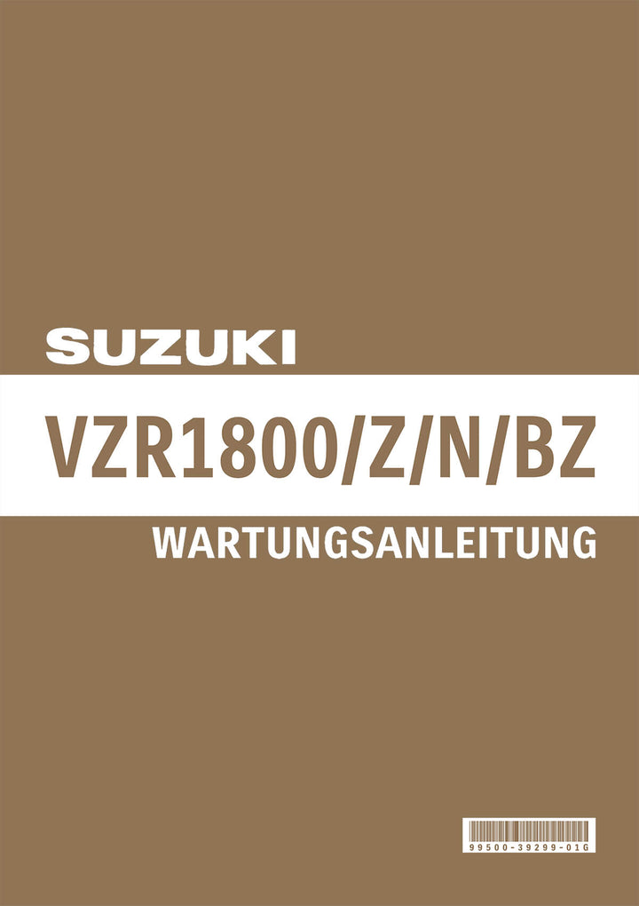 Suzuki VZR1800 VZR1800Z VZR1800N VZR1800BZ Reparaturanleitung