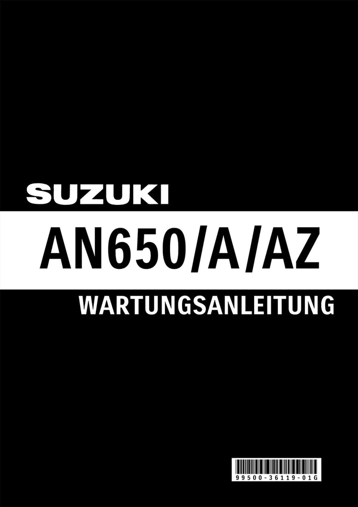 Suzuki AN650 AN650A AN650Z Reparaturanleitung