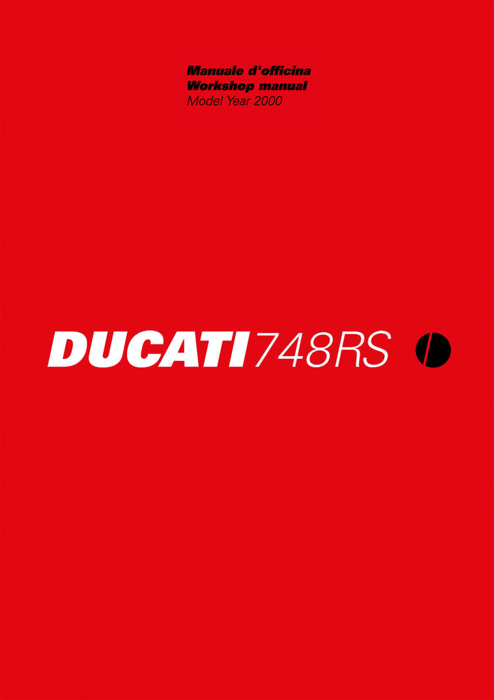 Ducati 748RS MY2000 Workshop Manual