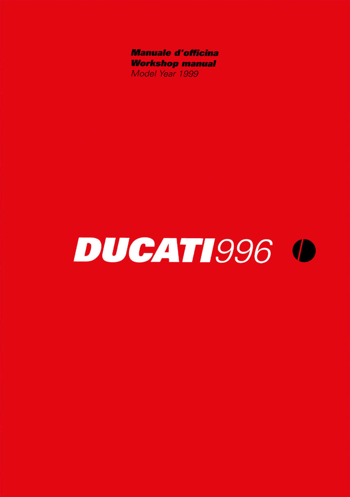 Ducati 996 MY1999 Workshop Manual