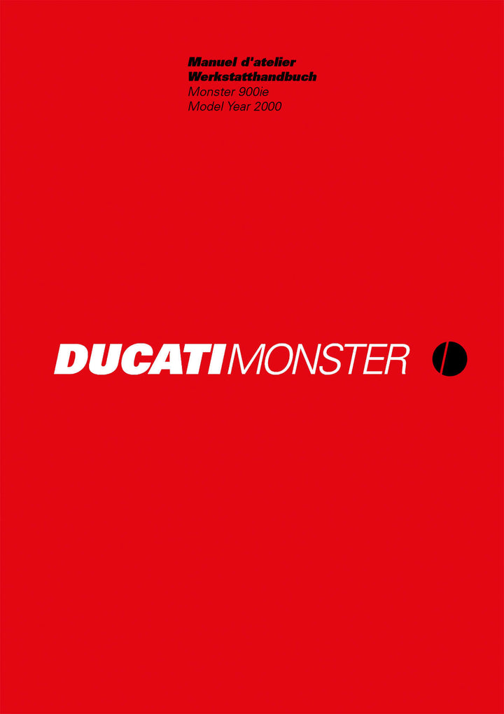 Ducati Monster 900ie MY2000 Workshop Manual