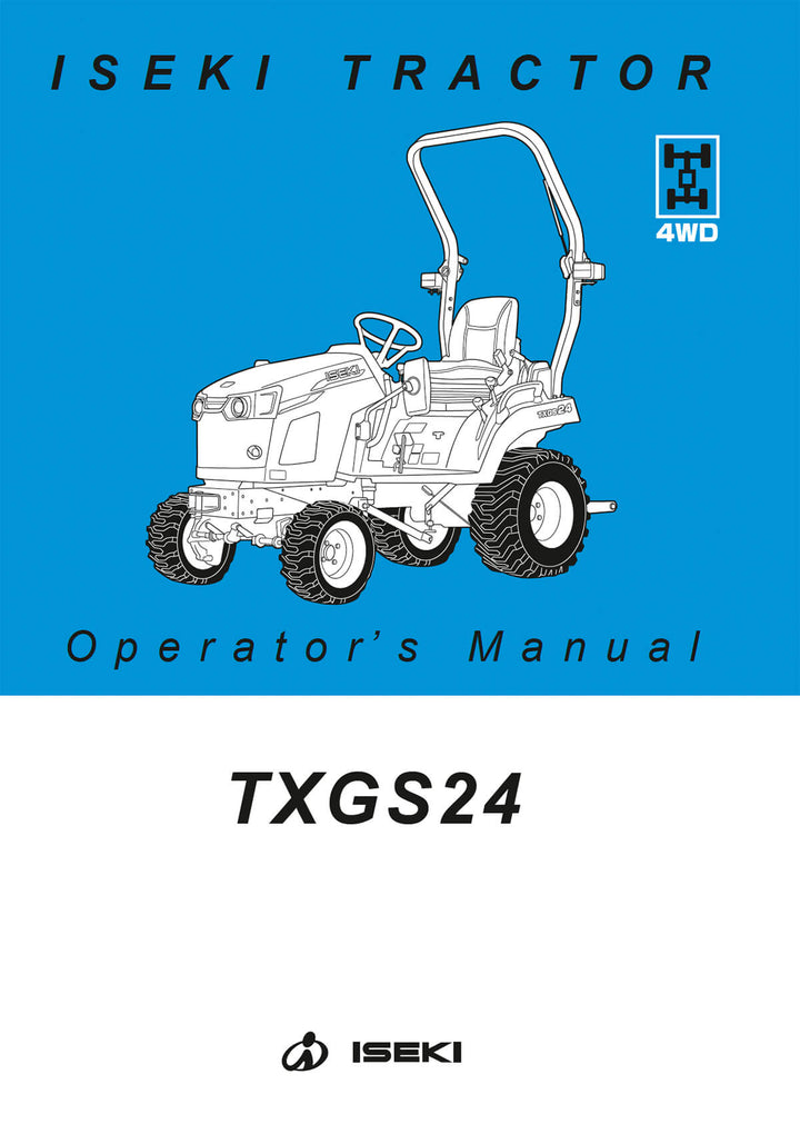 Iseki Traktor TXGS24 Operators Manual