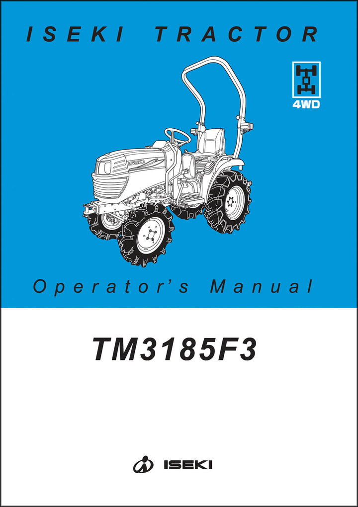 Iseki Traktor TM3185 F3 Operators Manual