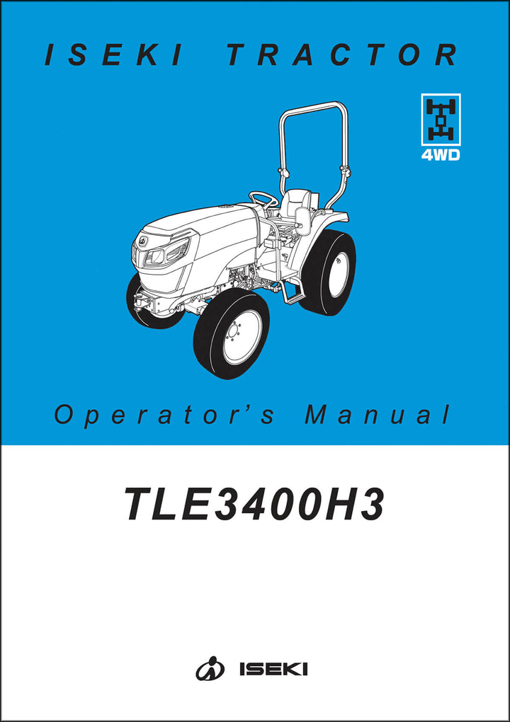 Iseki Traktor TLE3400 H3 Operators Manual