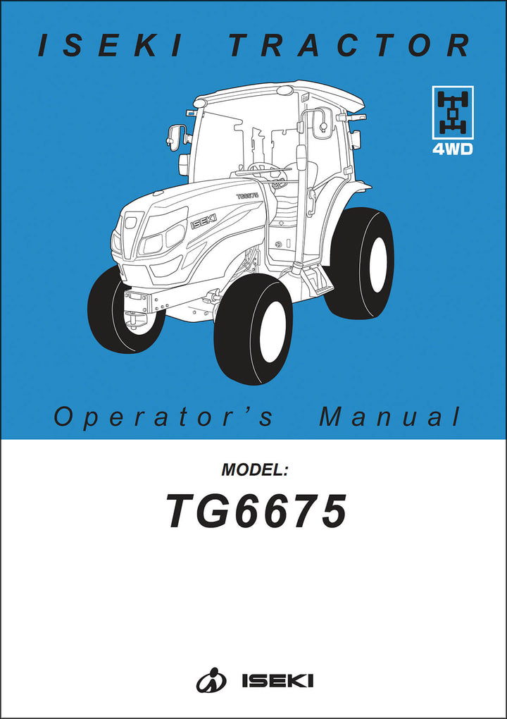 Iseki Traktor TG6675 Operators Manual