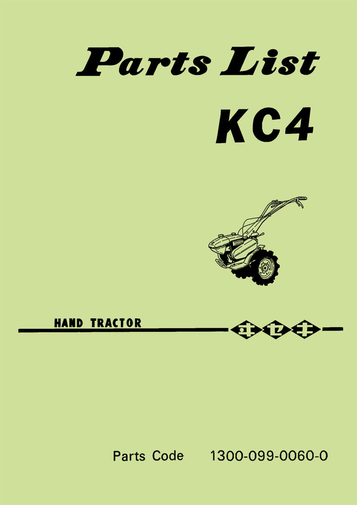 Iseki Tiller KC4 Parts Catalogue