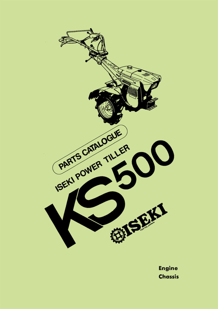 Iseki Tiller KS500 Parts Catalogue