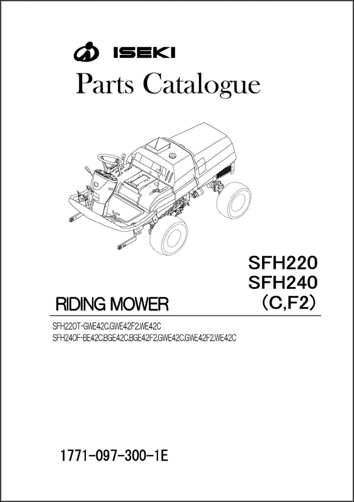 Iseki Traktor SFH220 & SFH240 (C, F2) Parts Catalogue