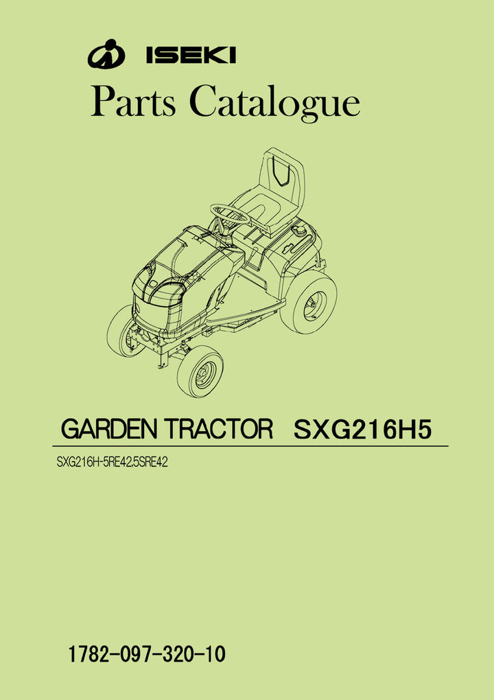 Iseki Traktor SXG216 H5 Parts Catalogue