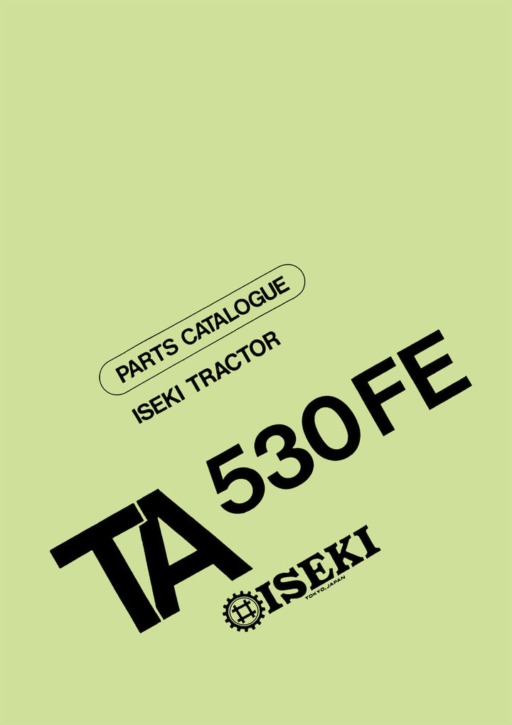 Iseki Traktor TA530FE Parts Catalogue