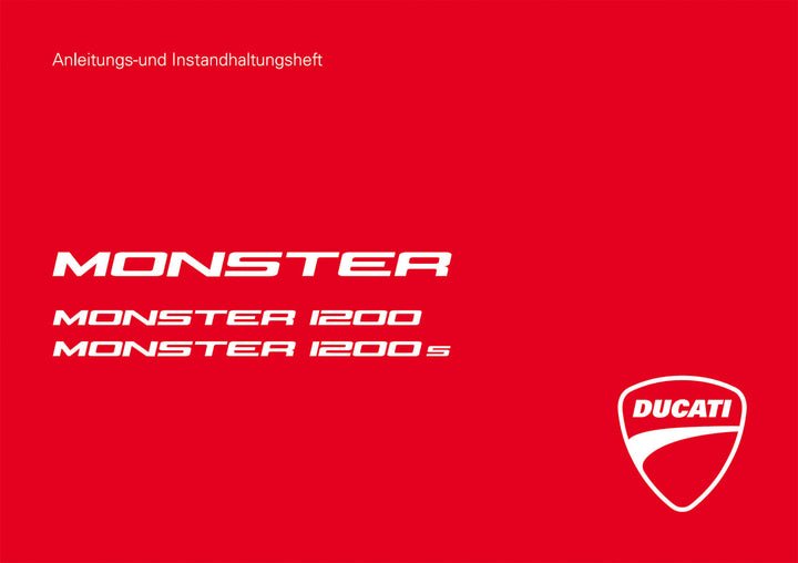 Ducati Monster 1200 und Mosnter 1200S MY2014 Betriebsanleitung
