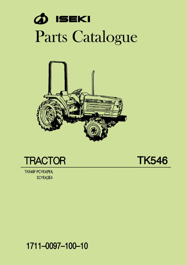 Iseki Traktor TK546 Parts Catalogue