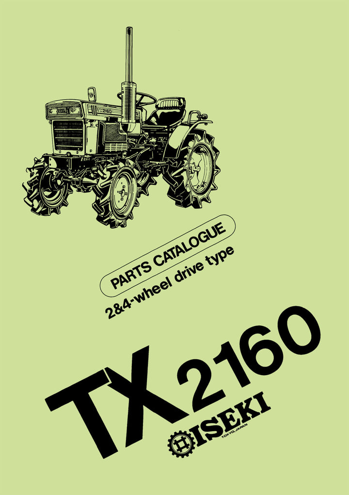 Iseki Traktor TX2160 Parts Catalogue