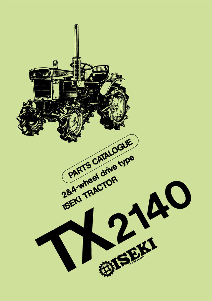 Iseki Traktor TX2140 Parts Catalogue