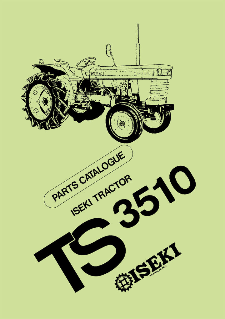 Iseki Traktor TS3510 Parts Catalogue