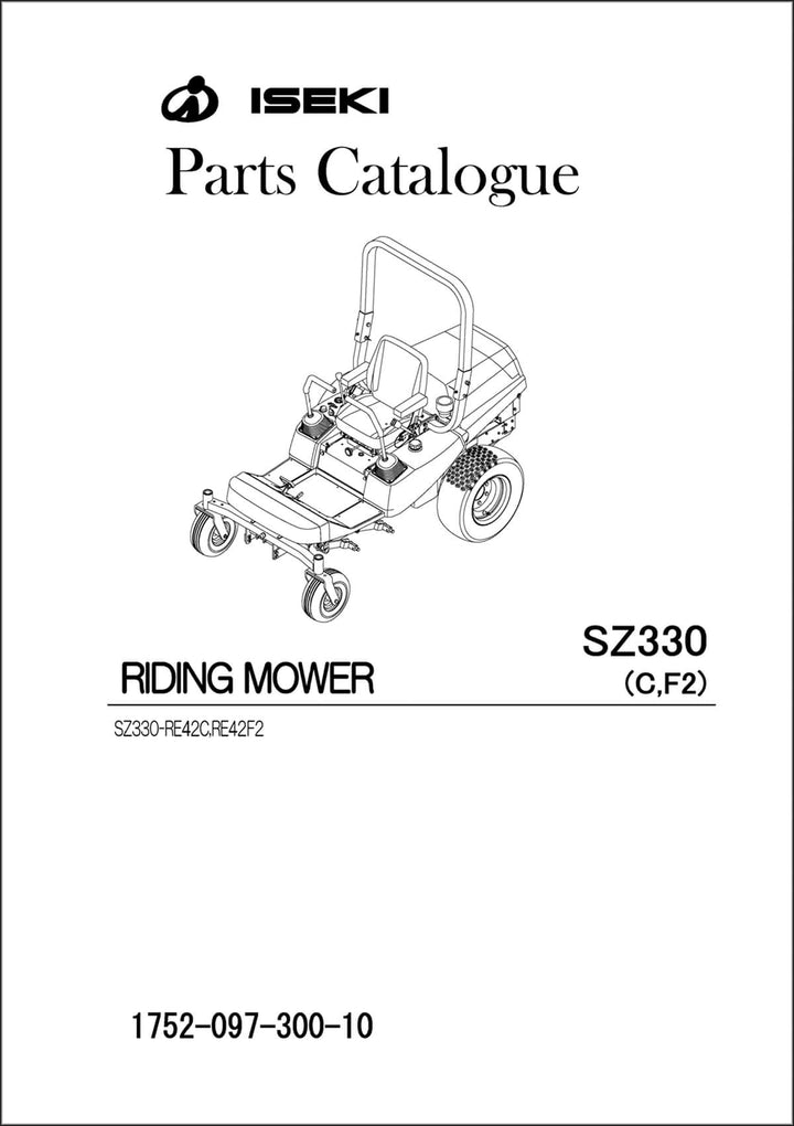 Iseki Traktor SZ330 (C, F2) Parts Catalogue