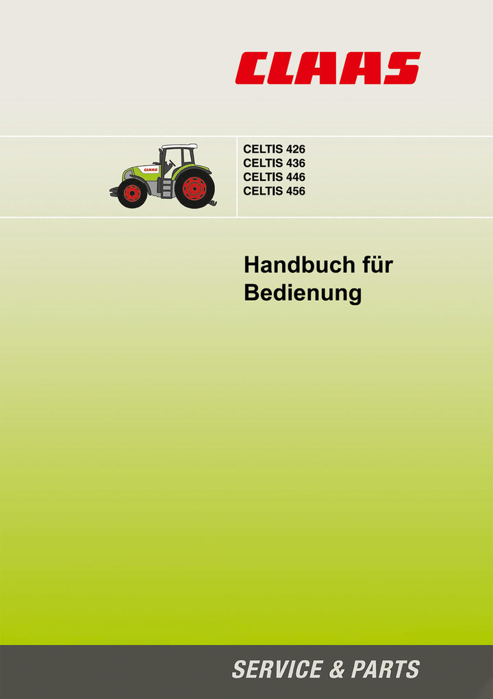 Claas Celtis 426 436 446 456 Betriebsanleitung