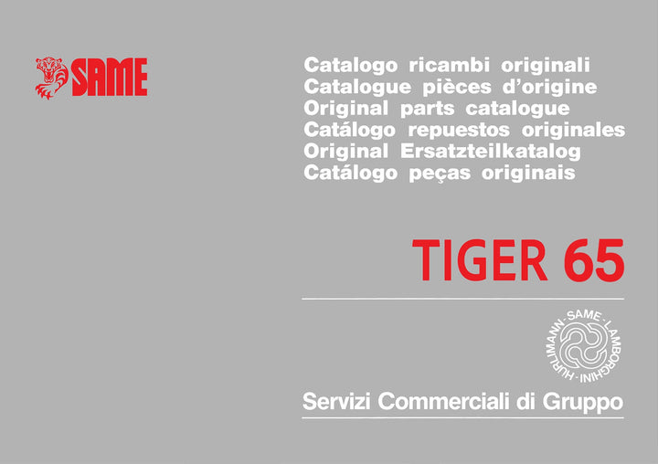 Same Tiger 65 Ersatzteilkatalog