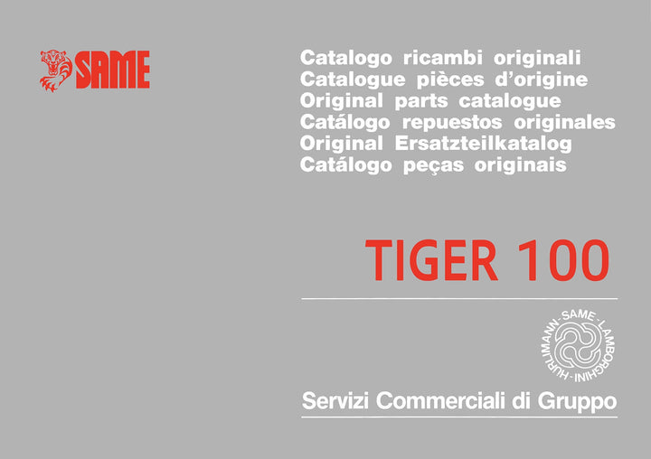 Same Tiger 100 Ersatzteilkatalog