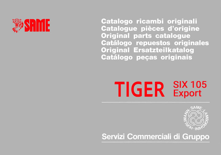 Same Tiger Six 105 Export Ersatzteilkatalog