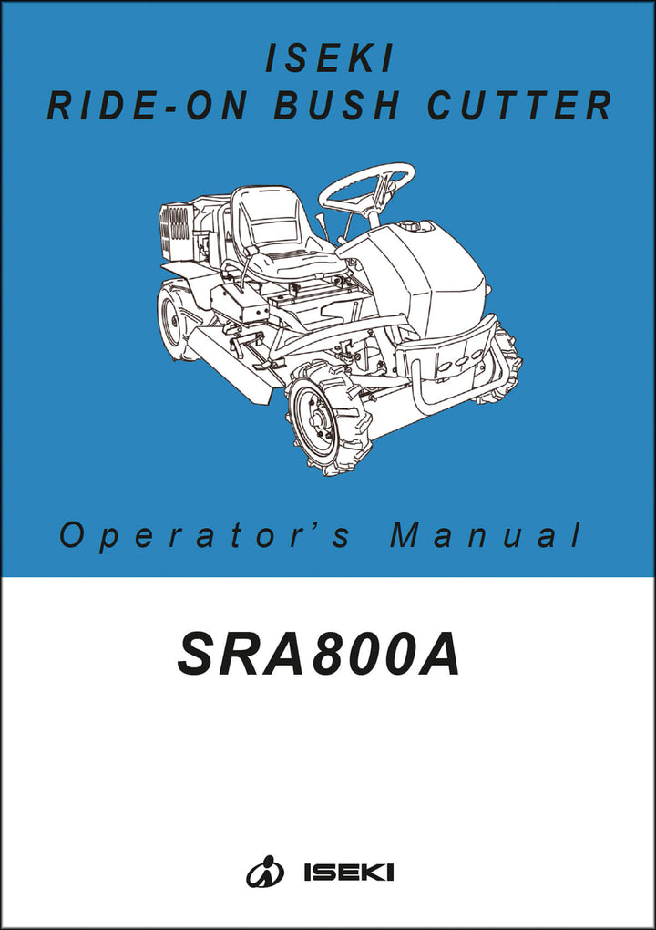 Iseki Traktor SRA800A Operators Manual