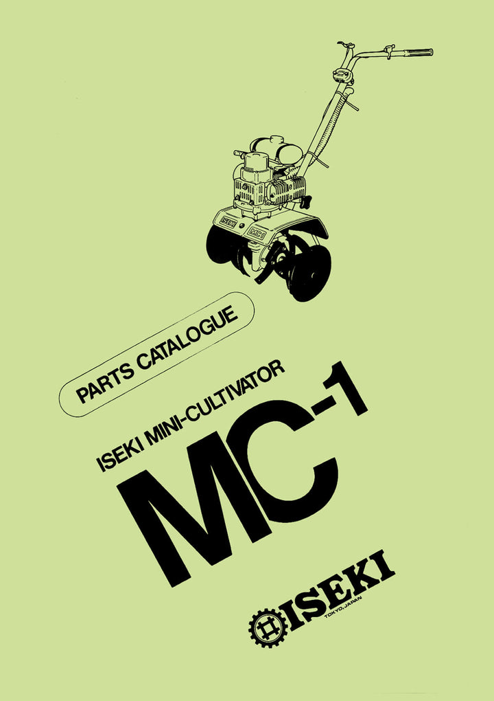 Iseki Tiller MC1 Parts Catalogue
