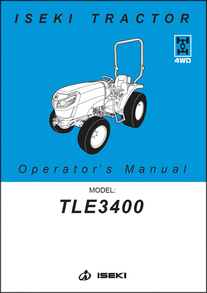 Iseki Traktor TLE3400 Operators Manual