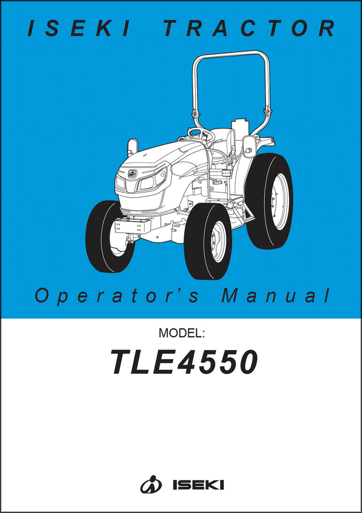 Iseki Traktor TLE4540 Operators Manuall