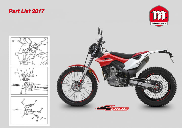 Montesa 4Ride MY2017 Parts List