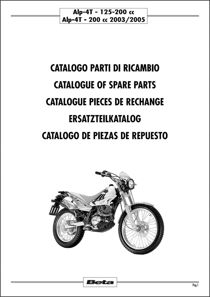 Beta Alp 4T 125 & 200 Ersatzteilkatalog