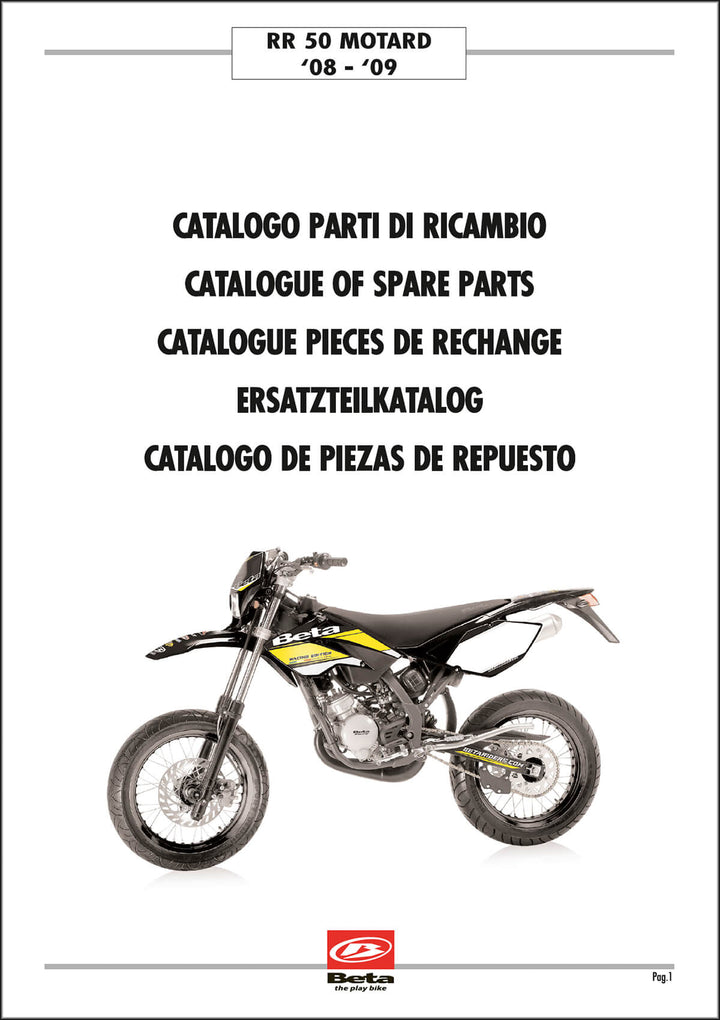 Beta RR 50 Motard 2008-2009 Ersatzteilkatalog