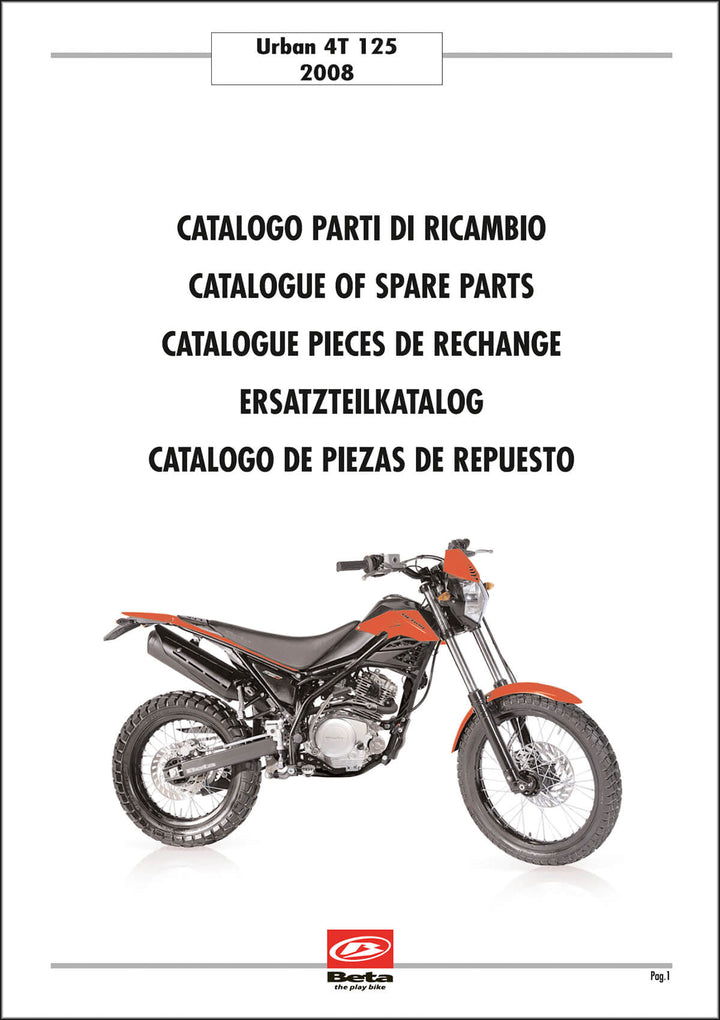 Beta Urban 4T 125 Ersatzteilkatalog