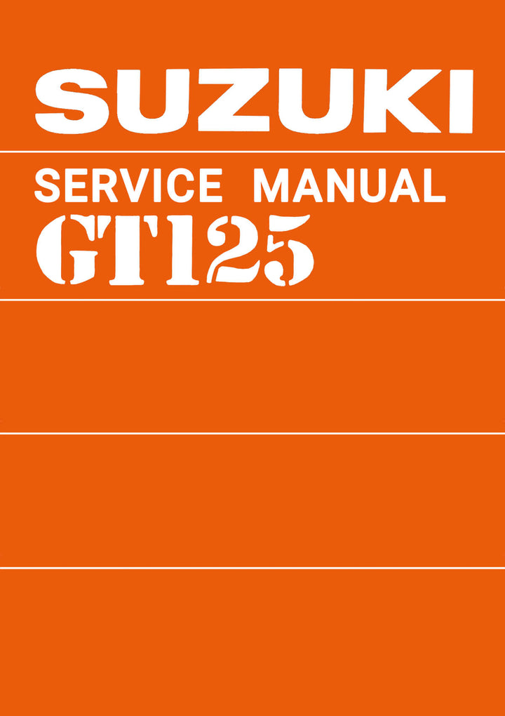 Suzuki GT125 Service Manual