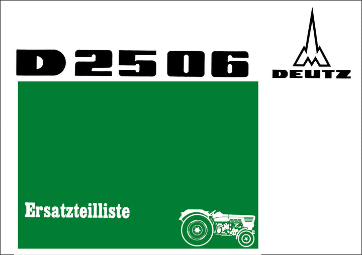 Deutz D2506 Ersatzteilkatalog