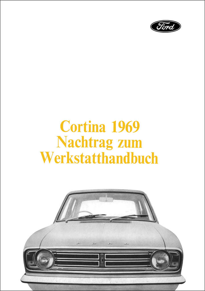Ford Cortina 1969 Nachtrag zum Werkstatthandbuch