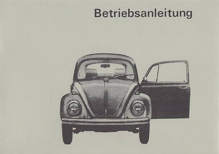VW 1200, 1300,1500, Betriebsanleitung, Buchcover