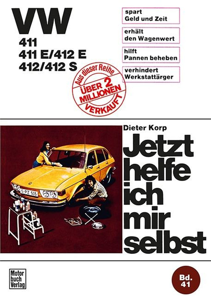 VW 411 / 411 E / 412 E / 412 / 412 S Reparaturbuch, Buchcover