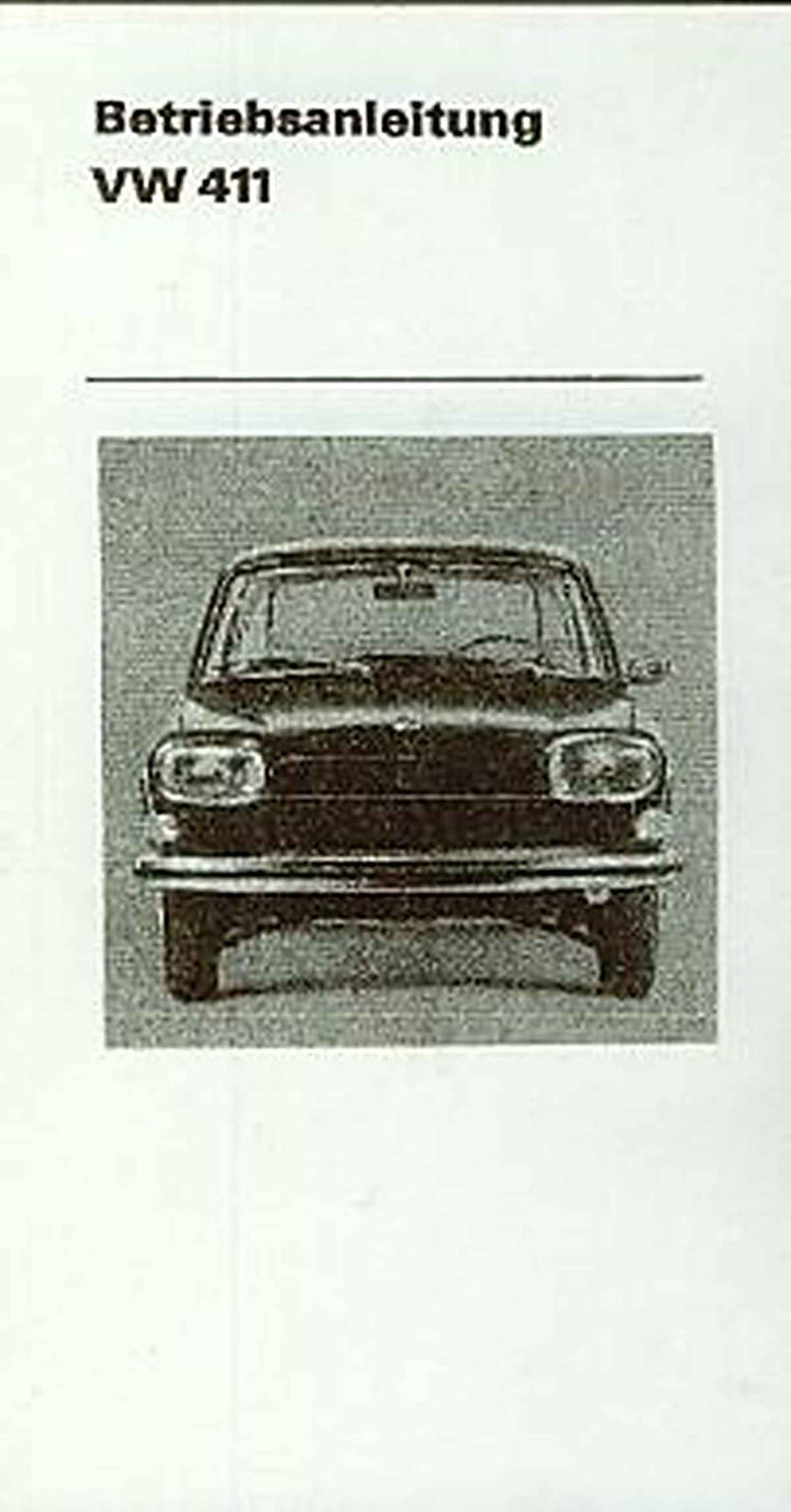 VW 411, L, Automatik, Betriebsanleitung, Buchcover