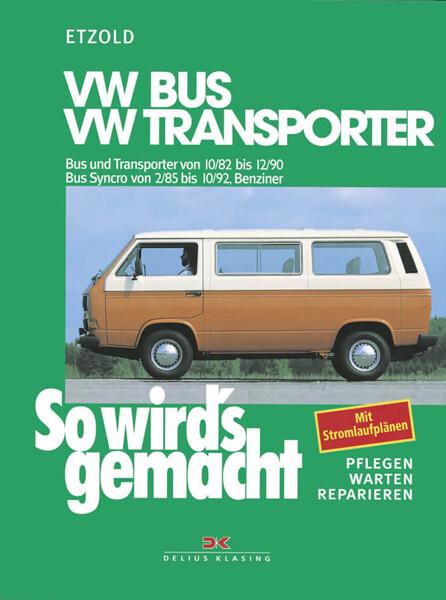 VW Bus und Transporter von 10/82 bis 12/90, VW Bus Syncro von 2/85 bis 10/92 - Reparaturbuch - gedrucktes Buch zum Bestpreis! - verwuester.net