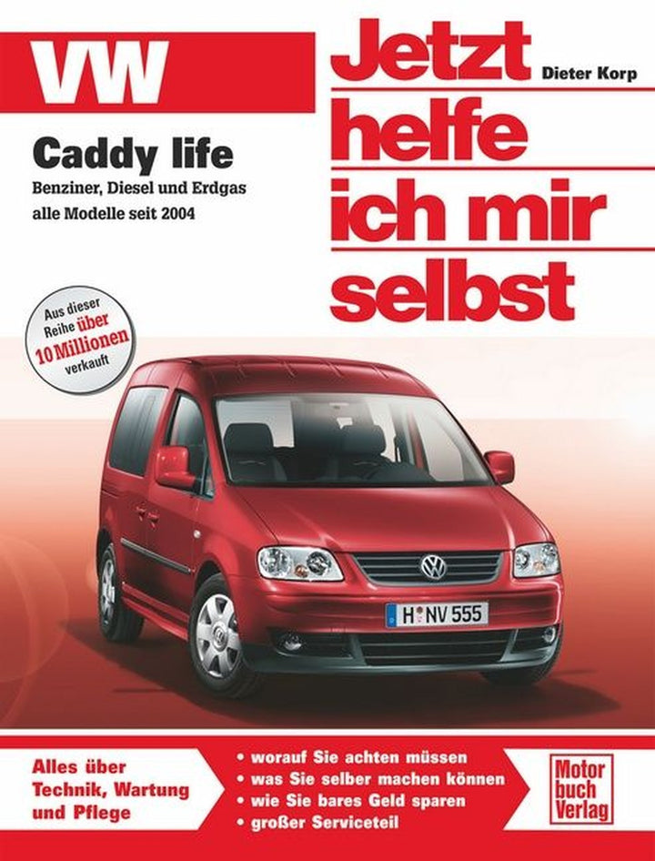 VW Caddy life Reparaturbuch, Buchcover