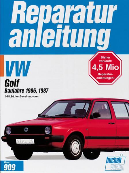 VW Golf C / CL / GL / GTi / GTi 16V 1986-1987 - Reparaturbuch - gedrucktes Buch zum Bestpreis! - verwuester.net