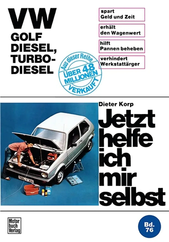 VW Golf Diesel und Turbodiesel Reparaturanleitung und Werkstatthandbuch - gedrucktes Buch zum Bestpreis! - verwuester.net