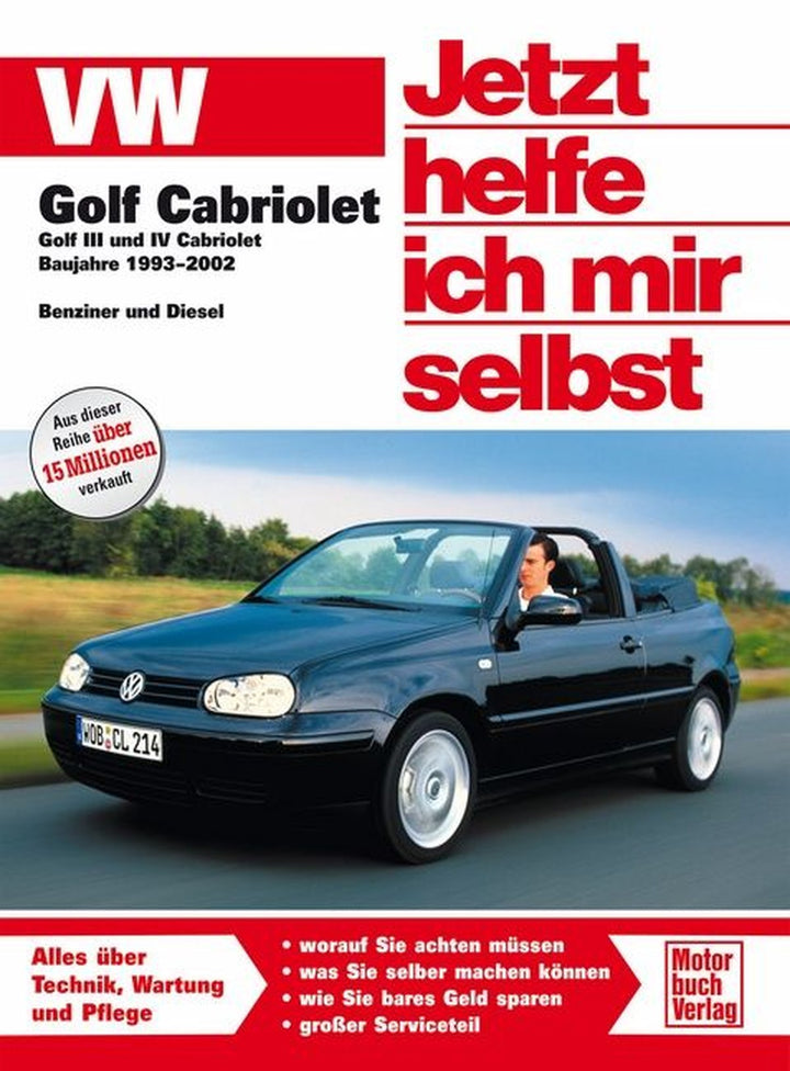 VW Golf III/IV Cabriolet - 1993 - 2002 Reparaturbuch, Buchcover