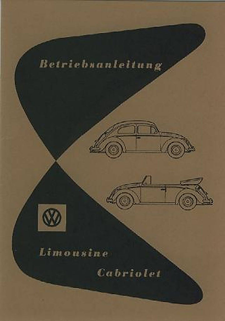 VW Käfer 1200 (30 PS) Limousine und Cabriolet, Betriebsanleitung, Buchcover