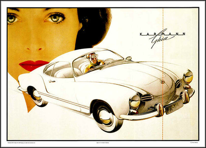 VW Karmann Ghia Poster, Poster-Motiv