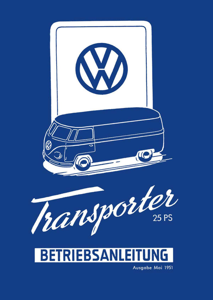 VW Transporter Bulli 25 PS Betriebsanleitung, Buchcover