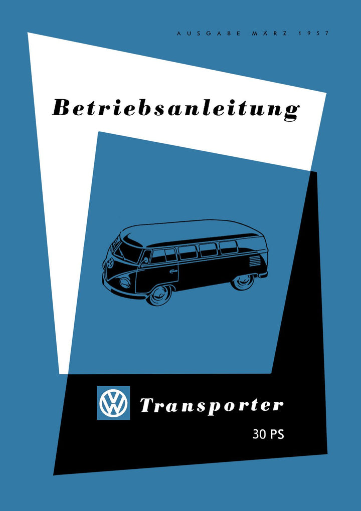 VW Transporter Bulli Betriebsanleitung, Buchcover