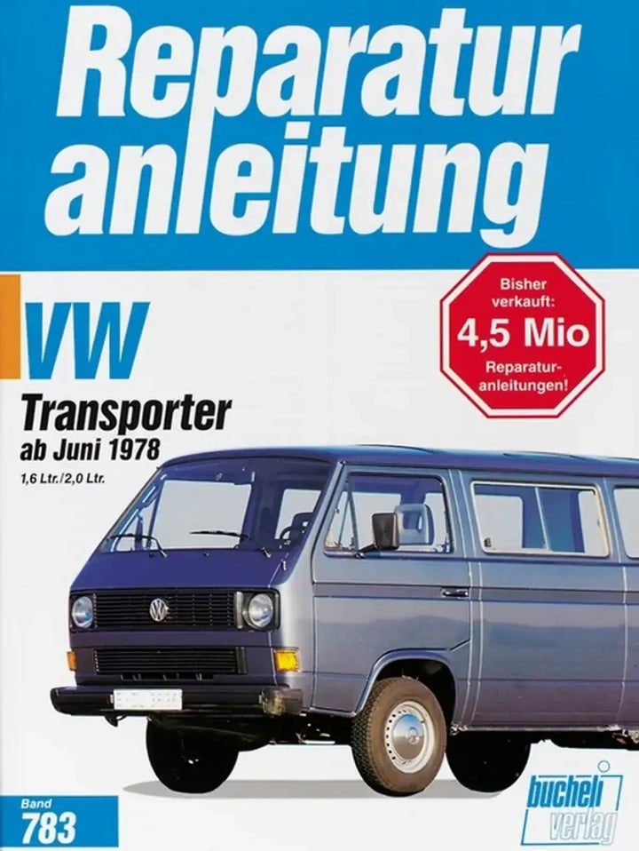 VW Bus (Transporter) Reparaturanleitung und Werkstatthandbuch - gedrucktes Buch zum Bestpreis! - verwuester.net