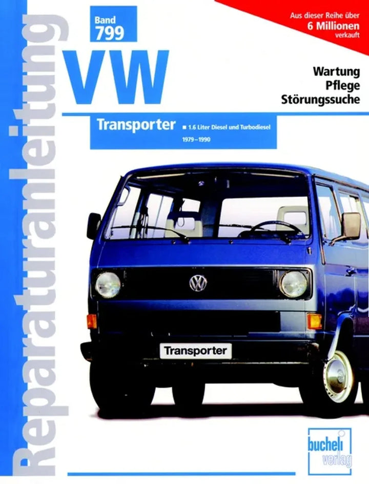 VW Bus T3 Reparaturanleitung und Werkstatthandbuch 1979 bis 1990 - gedrucktes Buch zum Bestpreis! - verwuester.net